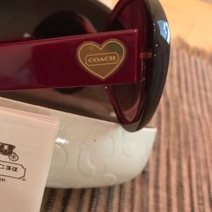 Coach sunglasses, merlot color used once or twice